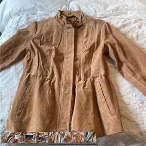 NWT Dennis Basso real suede jacket.